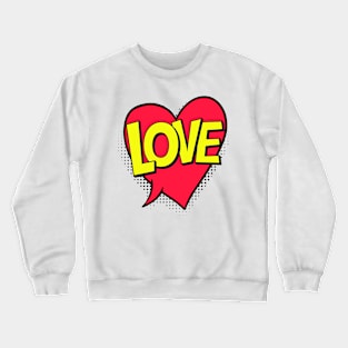 Heart Speech Bubble Crewneck Sweatshirt